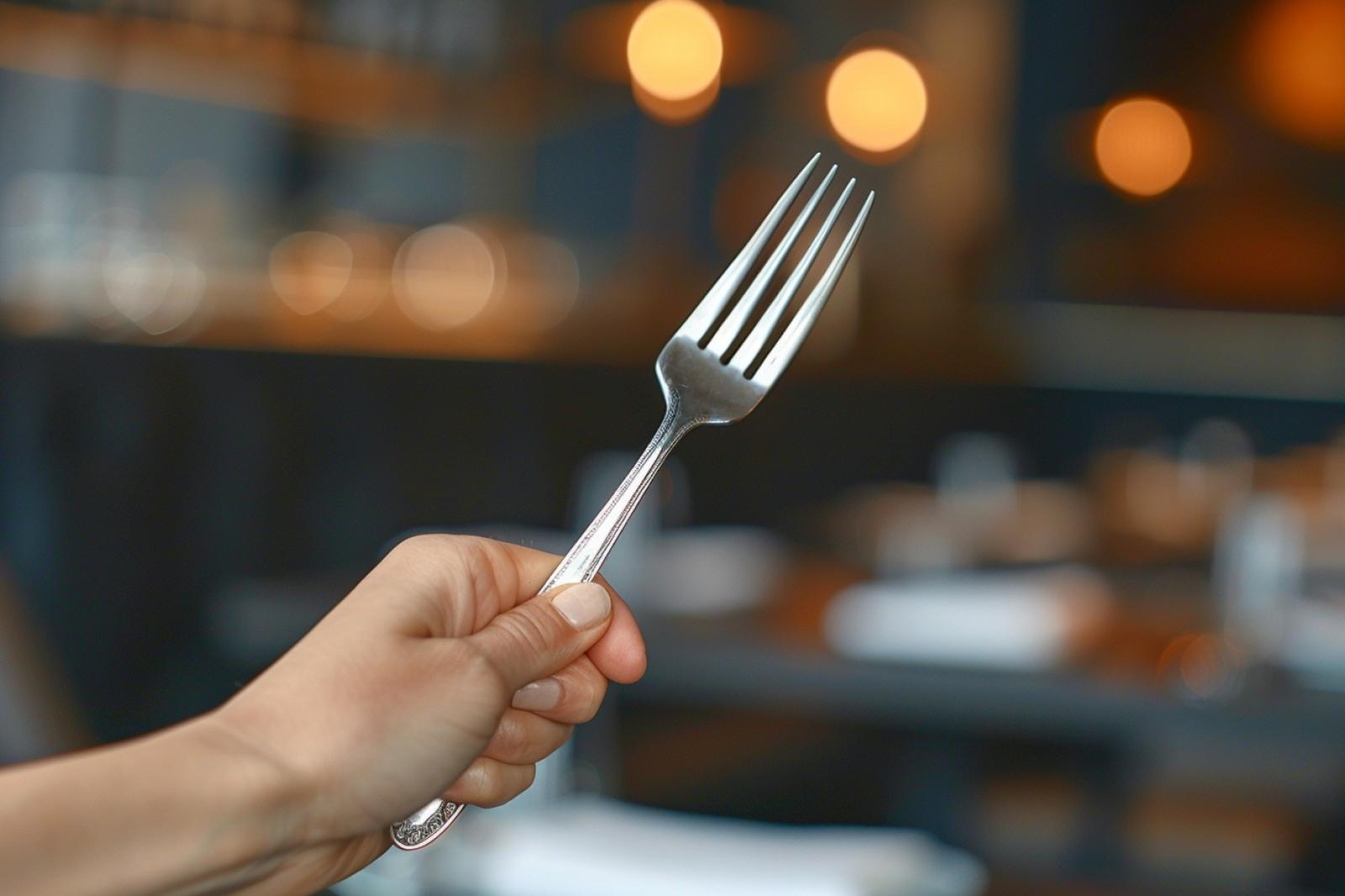 comment tenir sa fourchette à table